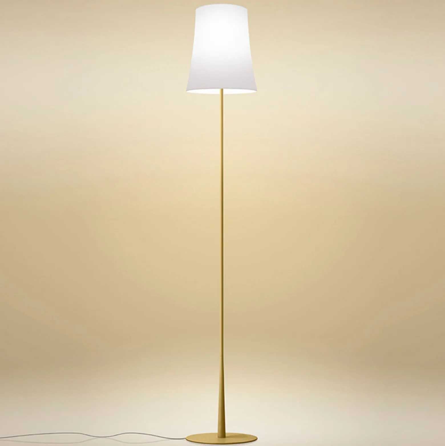 Foscarini Birdie Easy -lattiavalo, hiekankeltainen