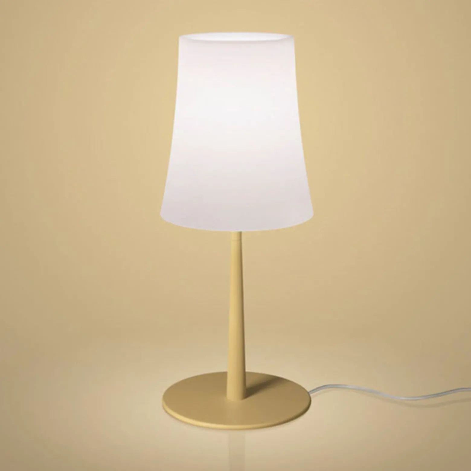 Foscarini Birdie Easy pöytävalaisin hiekankeltainen