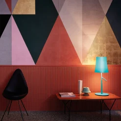 Foscarini Birdie LED pieni pöytälamppu, akvamariini
