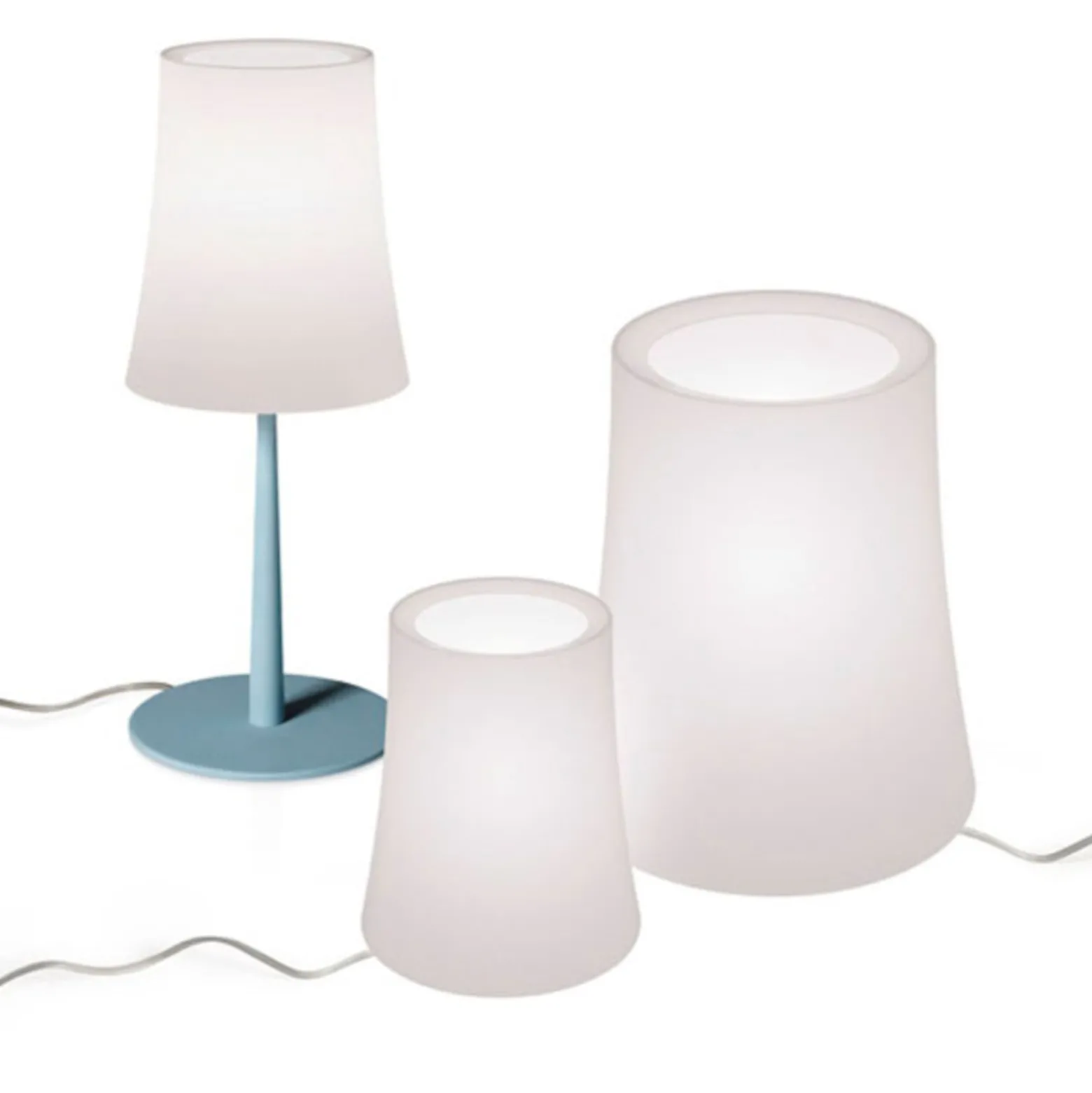Foscarini Birdie Zero pöytävalaisin, korkeus 29 cm