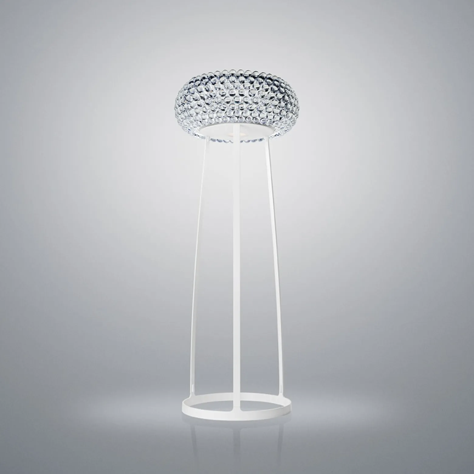 Foscarini Caboche Plus lattiavalaisin 178cm läpinäkyvä