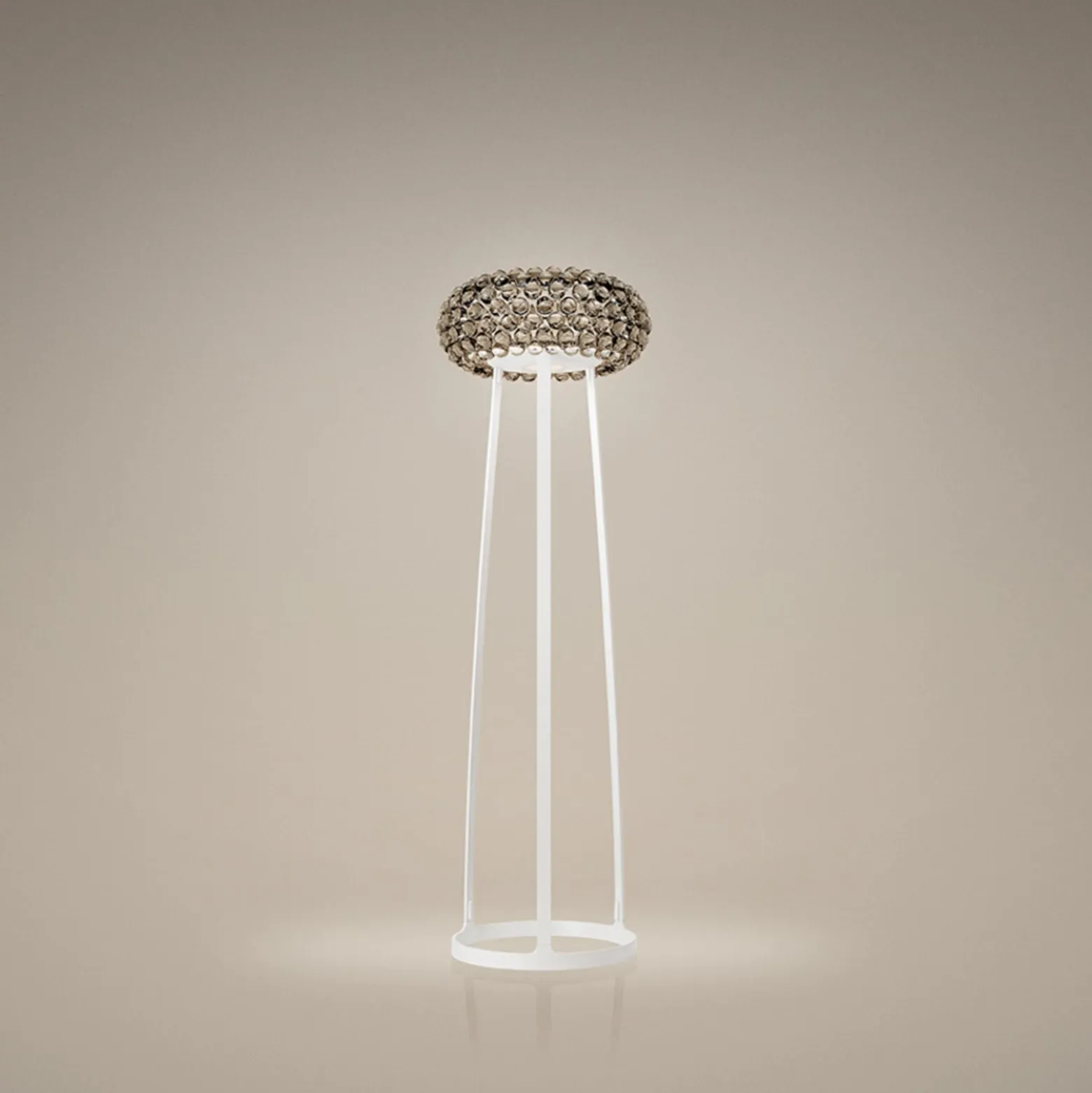 Foscarini Caboche Plus lattiavalaisin 154cm savunharmaa
