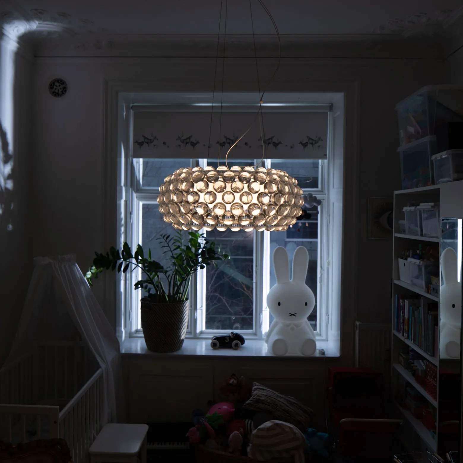 Foscarini Caboche Plus media riippuvalo R7s, harmaa
