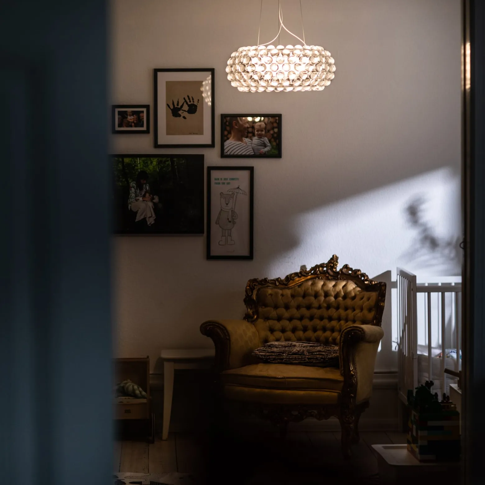 Foscarini Caboche Plus media riippuvalo R7s, kirkas