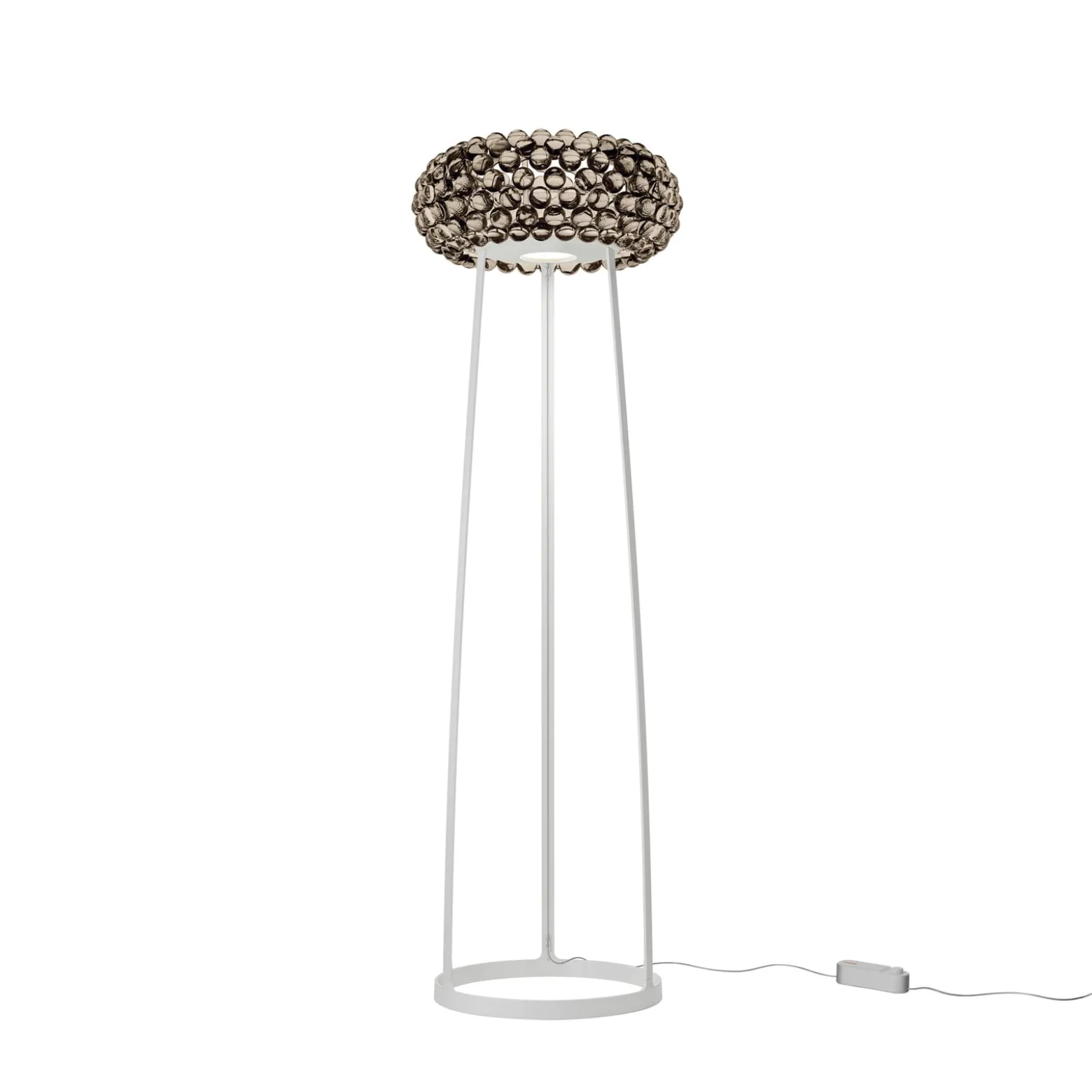 Foscarini Caboche Plus MyLight LED-lattiavalaisin 154 cm savu