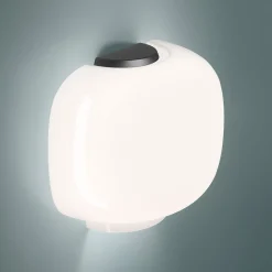 Foscarini Chouchin 3 Semi-seinävalo valk/grafiitti
