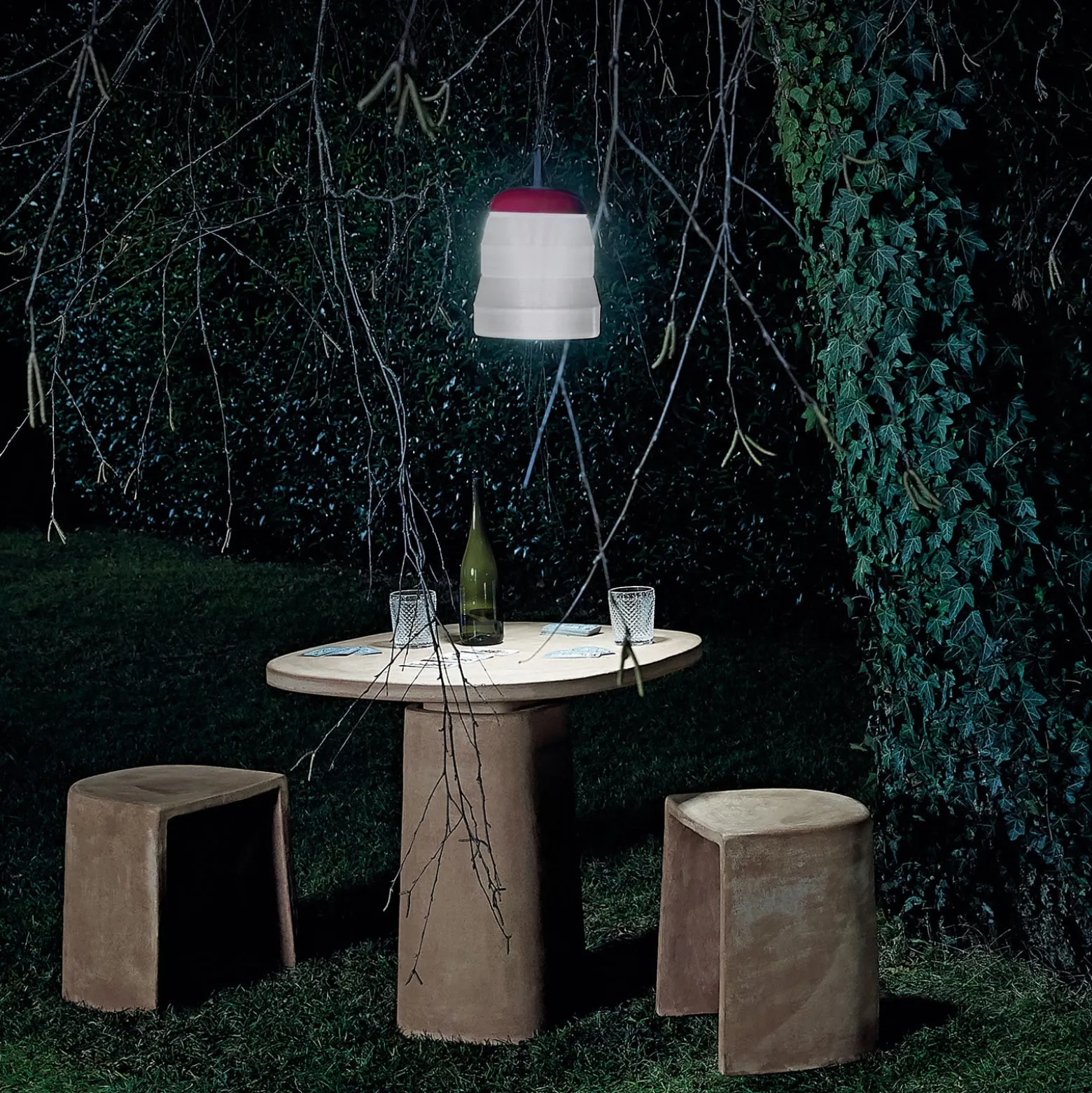 Foscarini Cri Cri LED-koristevalaisin, punainen