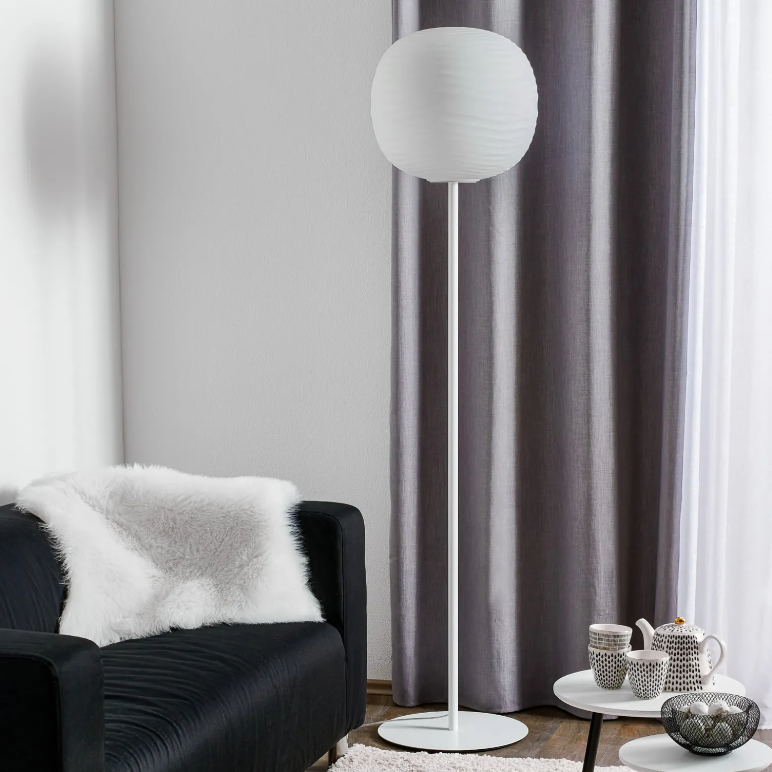 Foscarini Gem terra -lattiavalo, valkoinen