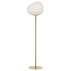 Foscarini Gregg grande -lattiavalo, 186 cm, kulta