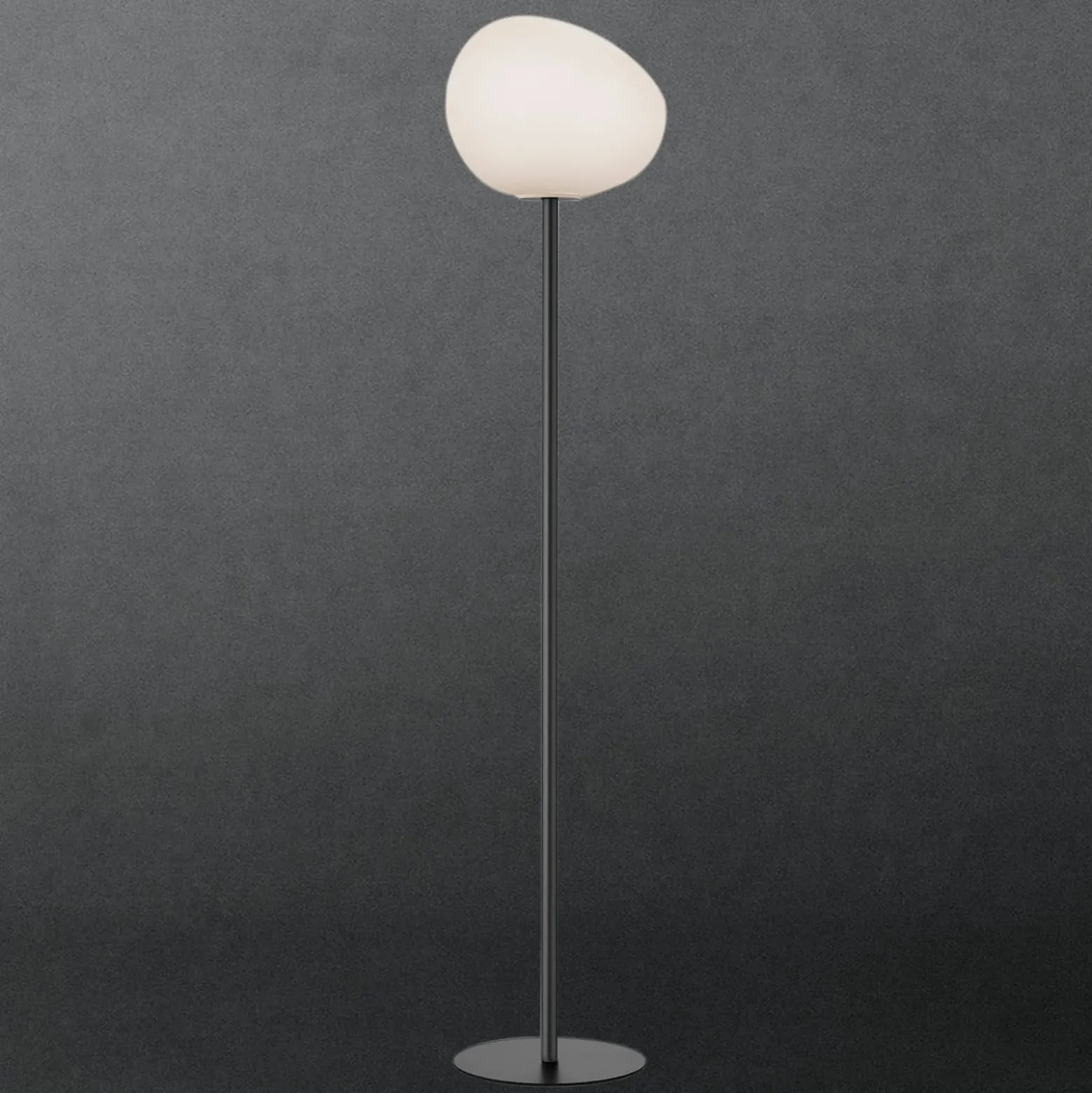 Foscarini Gregg media -lattiavalo 151 cm grafiitti