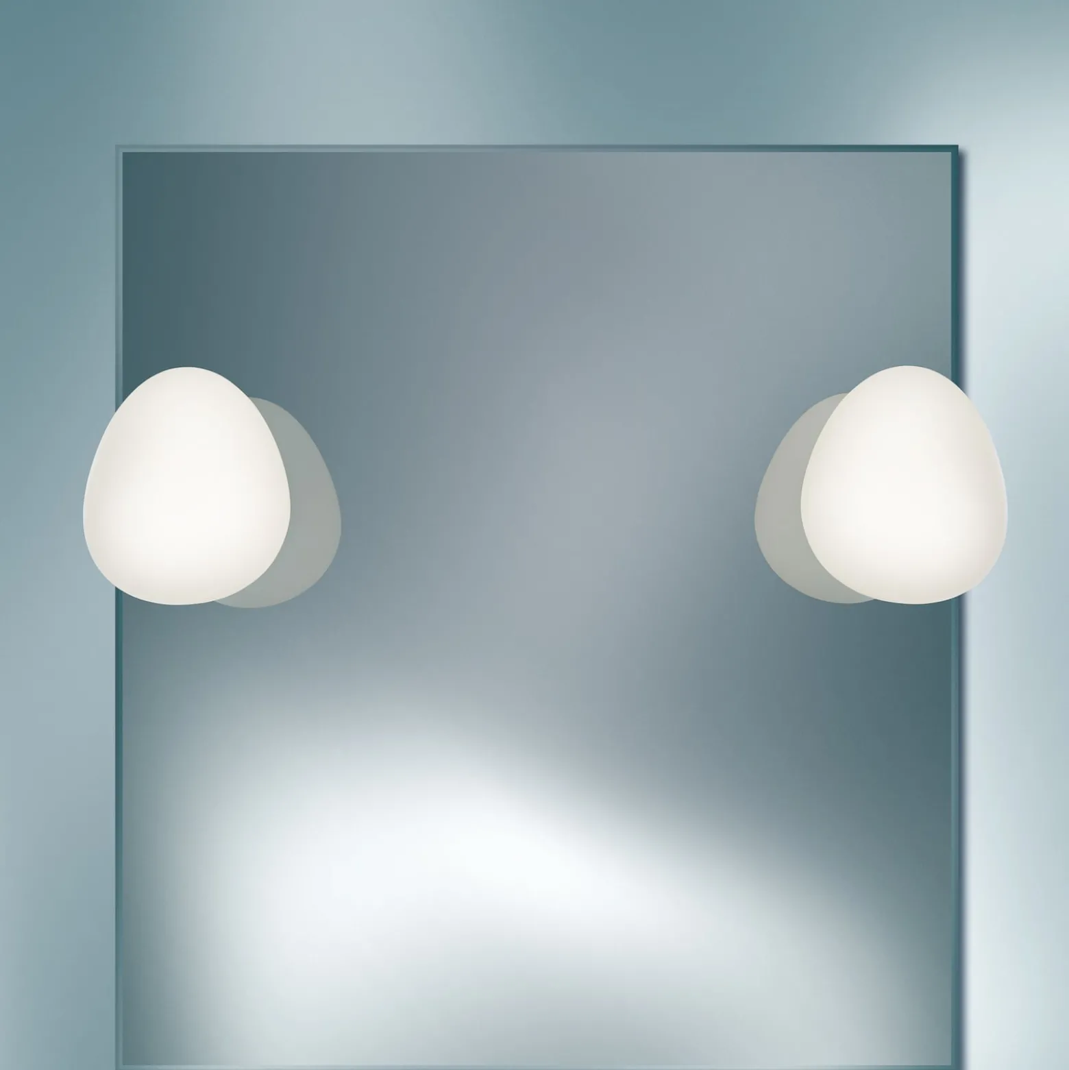 Foscarini Gregg piccola -peilivalaisin, valkoinen