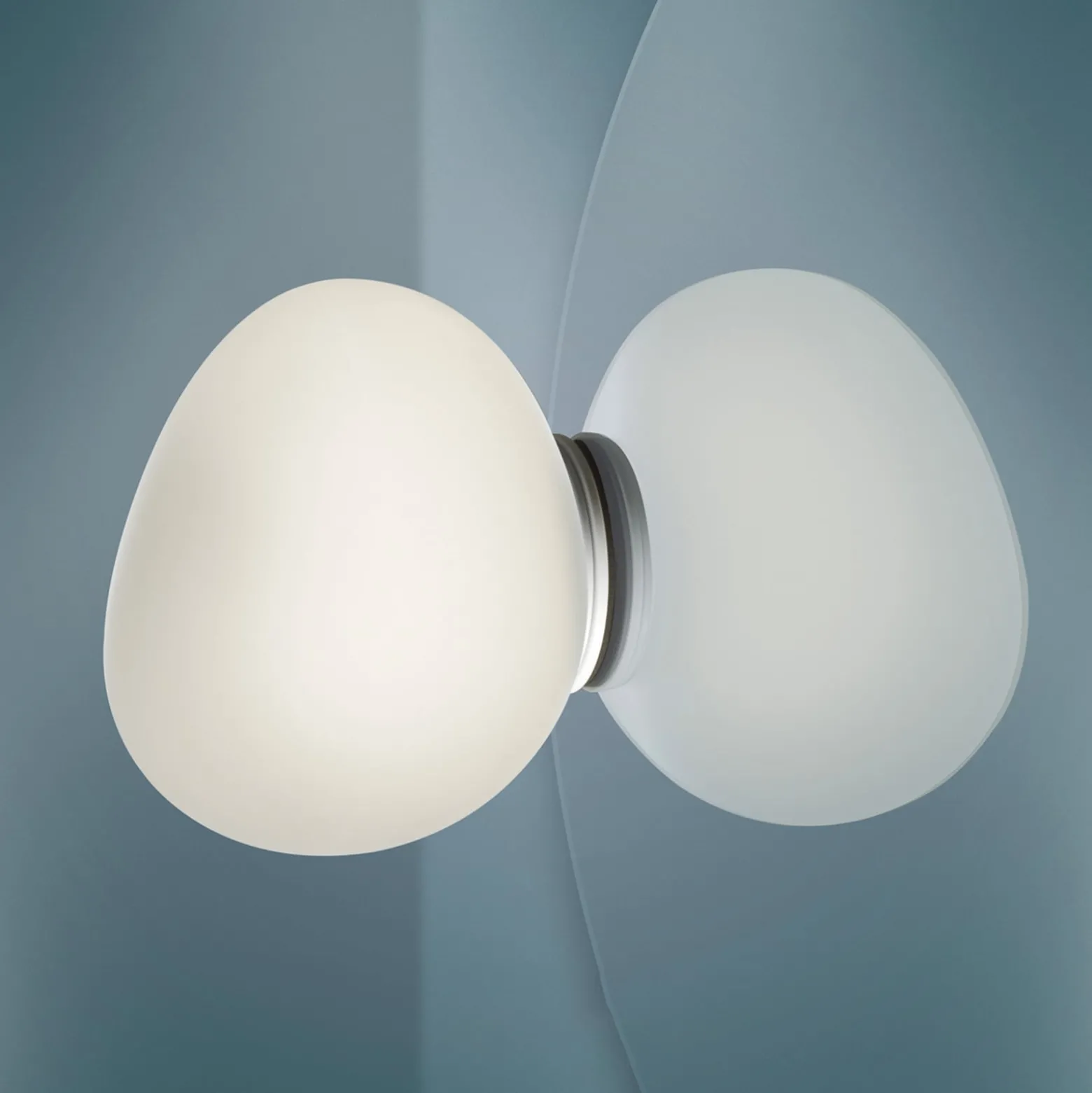 Foscarini Gregg piccola -peilivalaisin, valkoinen