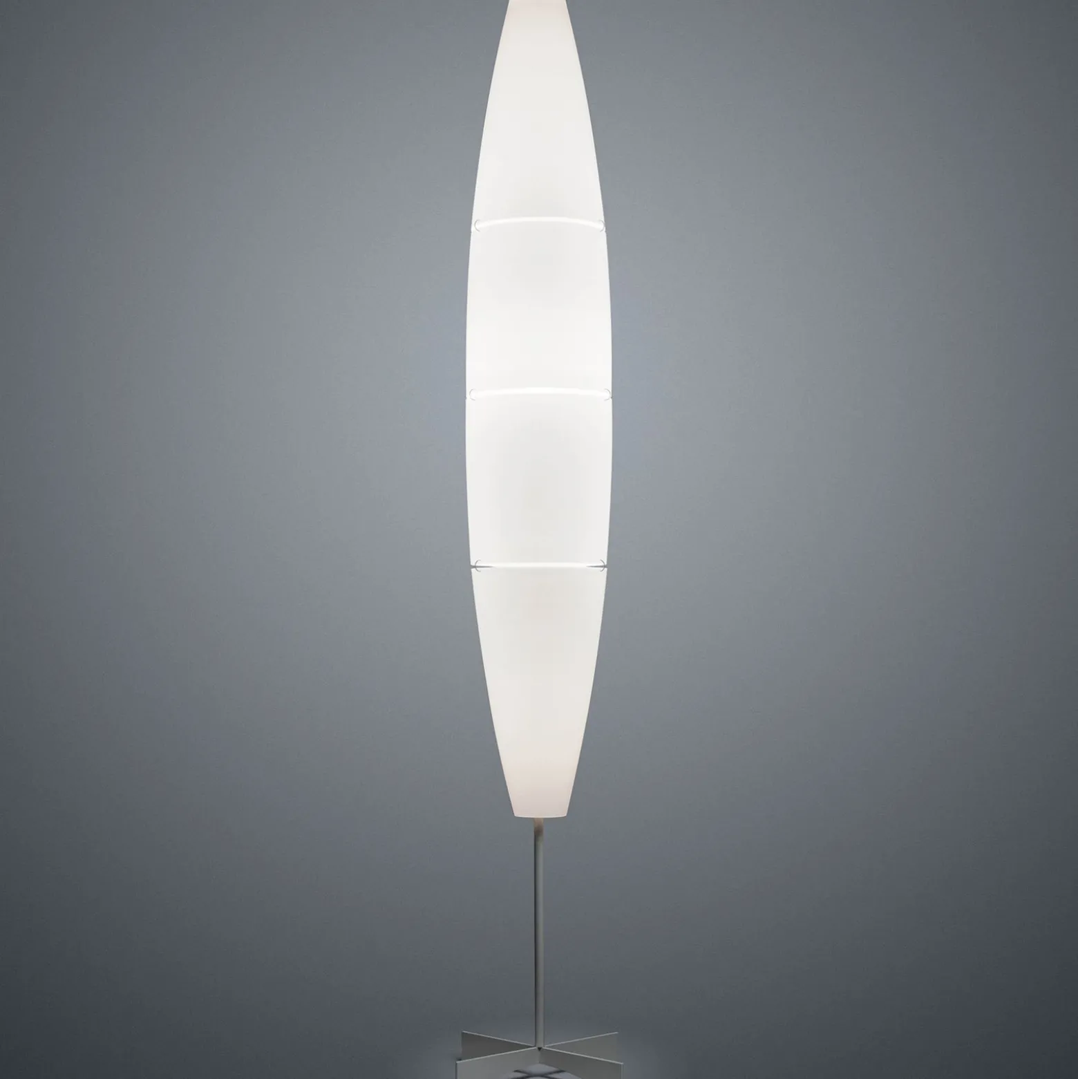 Foscarini Havana -lattiavalo, himmennin, valkoinen