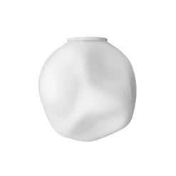 Foscarini kattovalaisin Hoba Media, Ø 25 cm, valkoinen, lasi