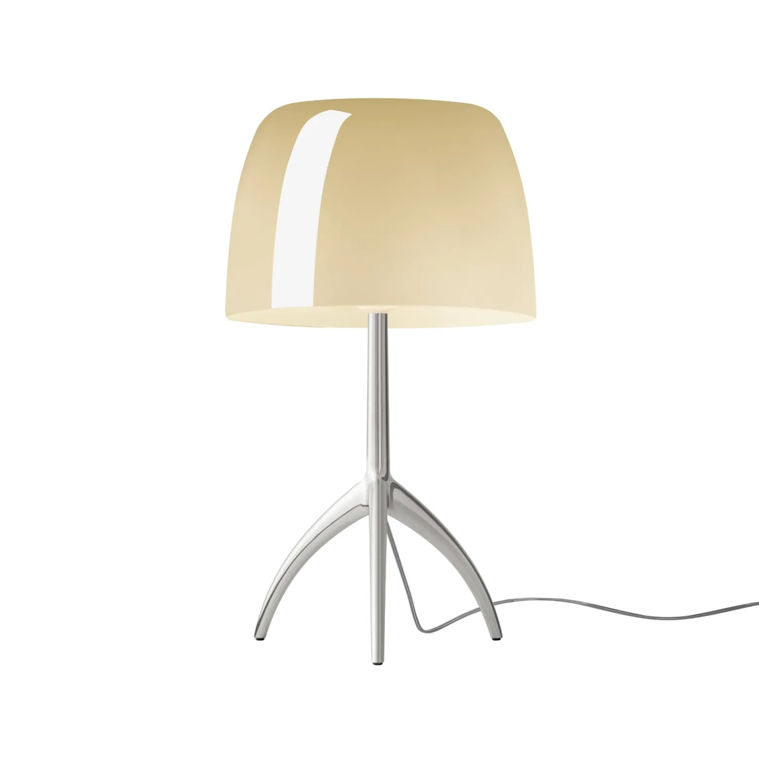 Foscarini Lumiere grande alumiini/kerma, himmennys