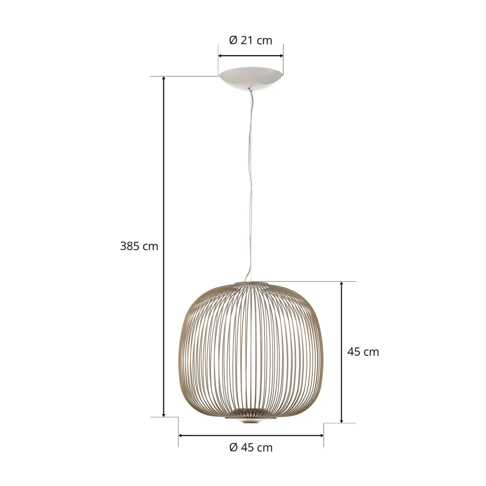 Foscarini MyLight Spokes 2 midi -riippuvalaisin