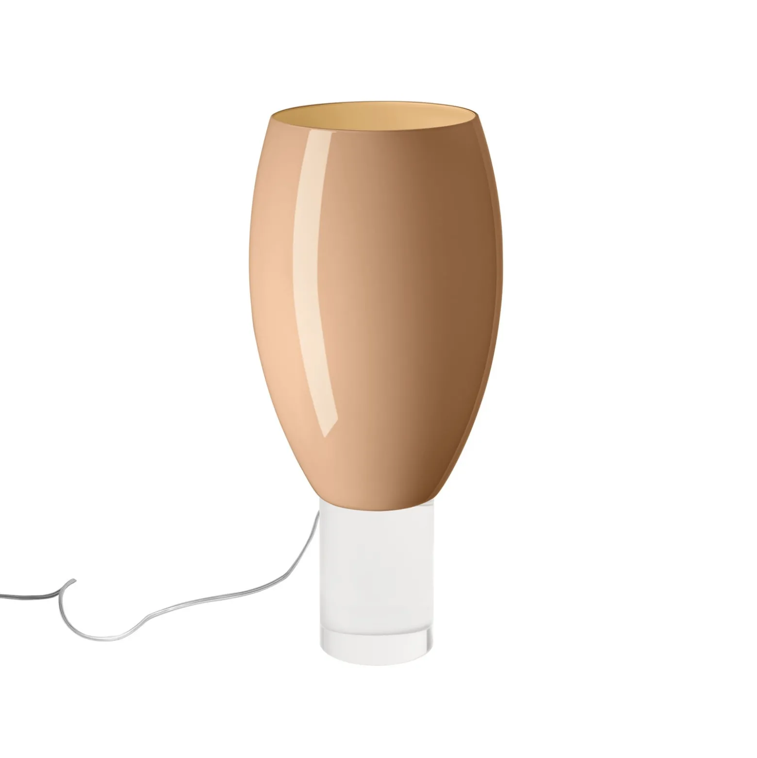 Foscarini pöytävalaisin Buds 1, cipria, lasi, muovi