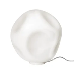 Foscarini pöytävalaisin Hoba Grande, Ø 36 cm, himmennettävä, lasi