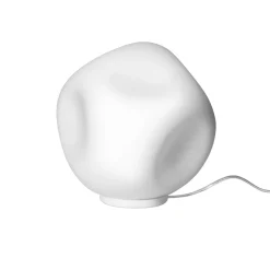 Foscarini pöytävalaisin Hoba Media, Ø 24 cm, himmennettävä, lasi
