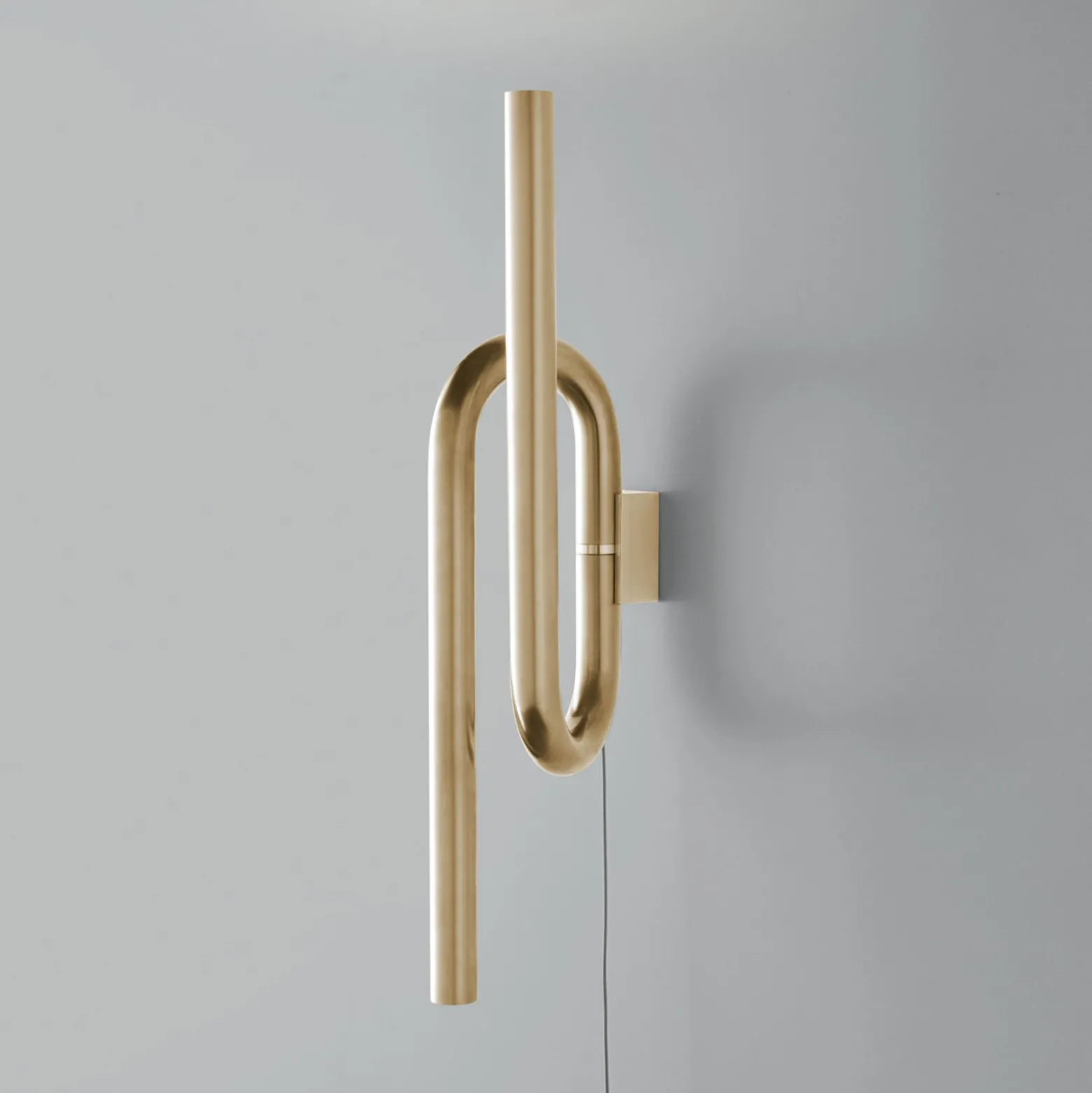 Foscarini Tobia LED-seinävalaisin kaapelilla, kultainen