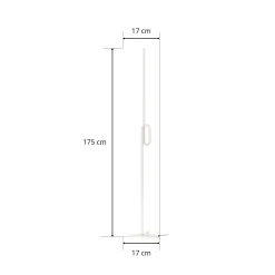 Foscarini Tobia terra -LED-lattiavalo, valkoinen