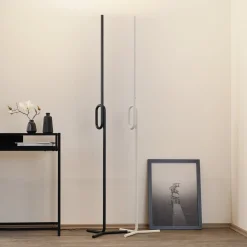 Foscarini Tobia terra -LED-lattiavalo, valkoinen