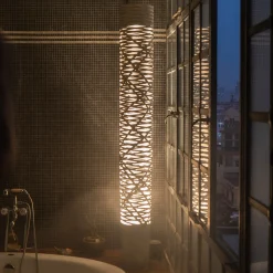 Foscarini Tress grande LED -lattiavalaisin, valk.