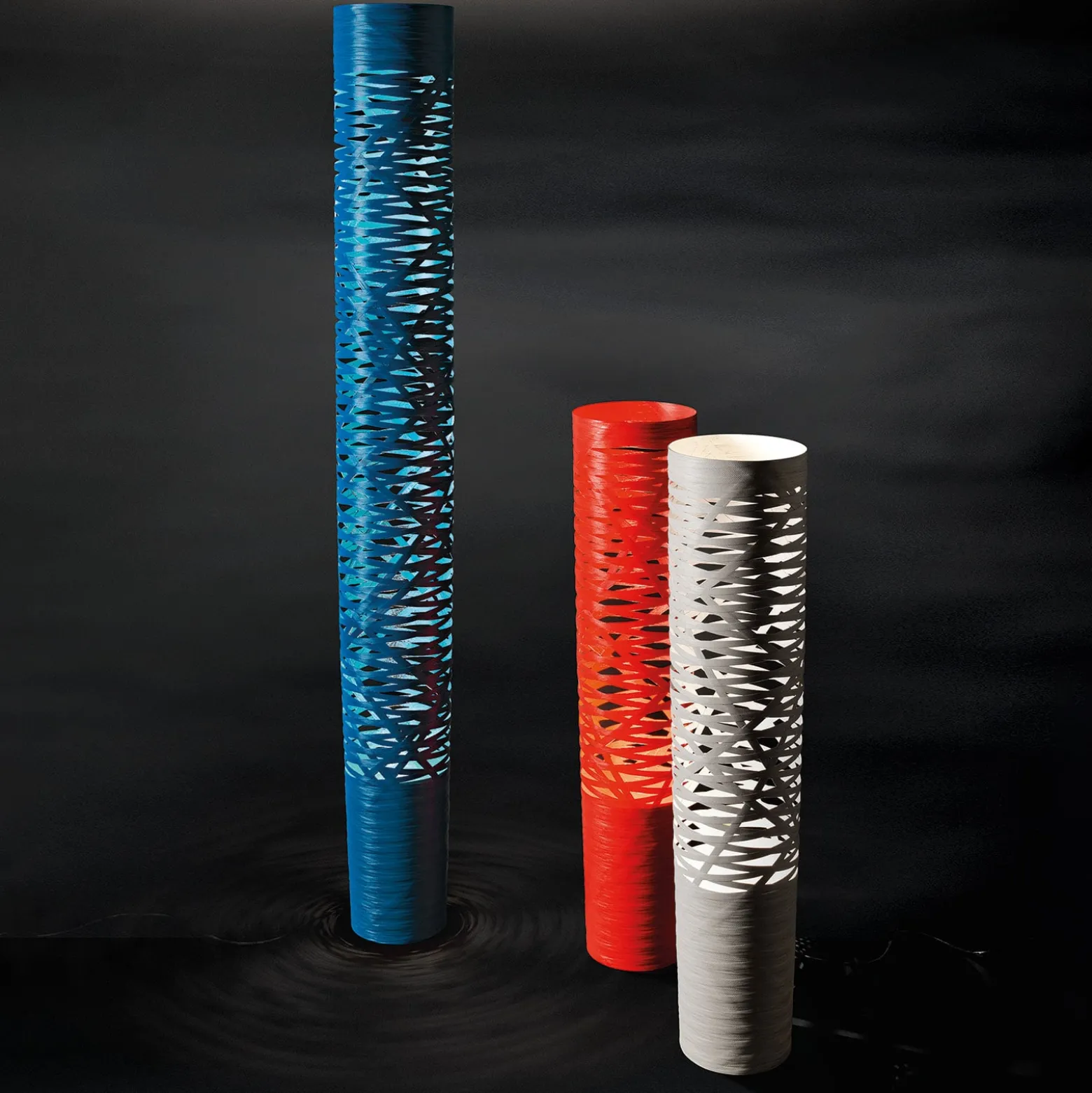 Foscarini Tress media -lattiavalaisin, valkoinen