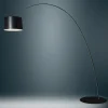 Foscarini Twiggy Elle MyLight -lattiavalo, musta