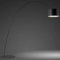 Foscarini Twiggy Elle MyLight -lattiavalo, musta