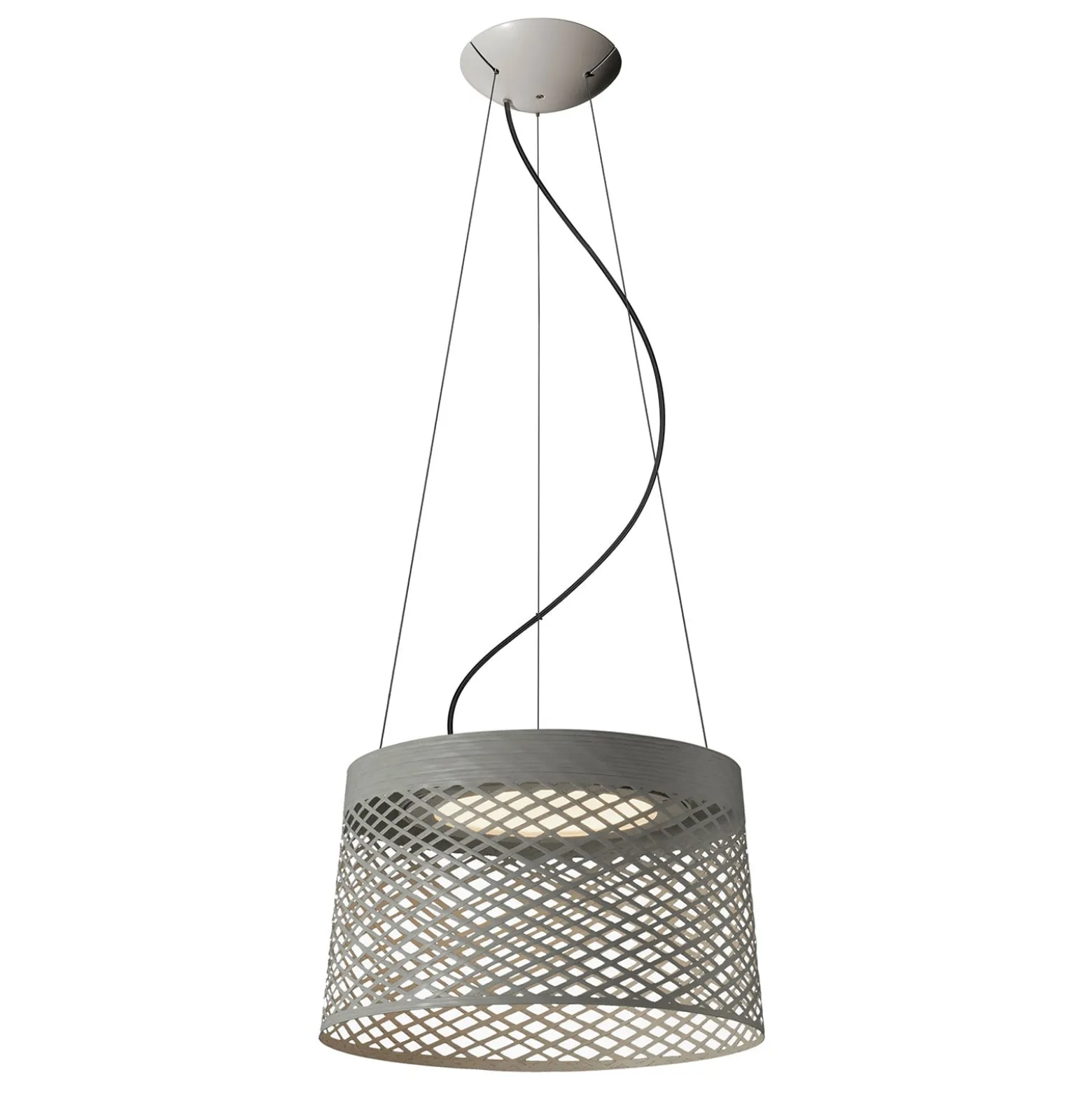 Foscarini Twiggy Grid LED -riippuvalaisin, greige