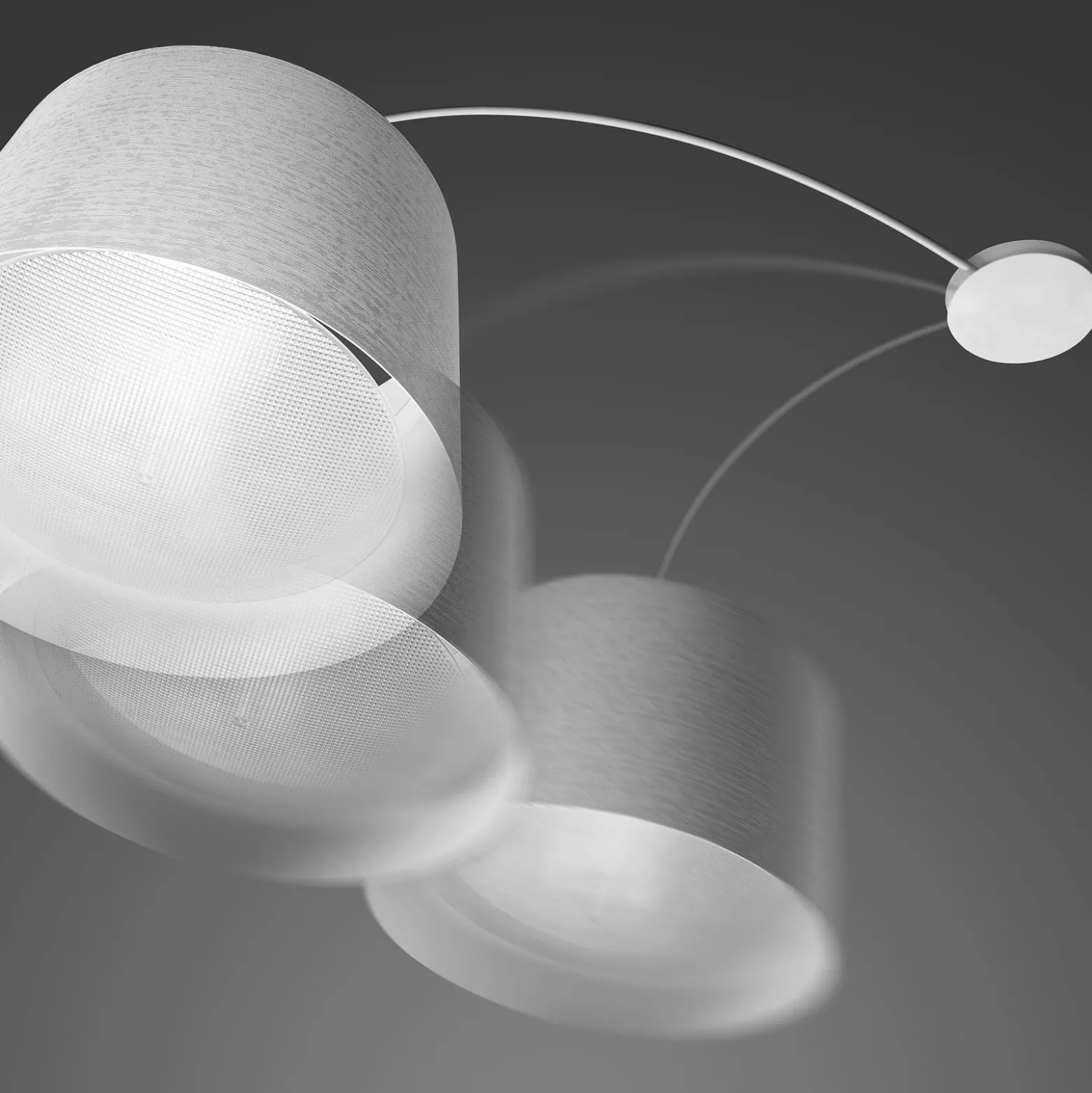 Foscarini Twiggy -riippuvalaisin, kaari, valkoinen