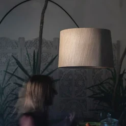 Foscarini Twiggy Wood -LED-lattiavalo, musta