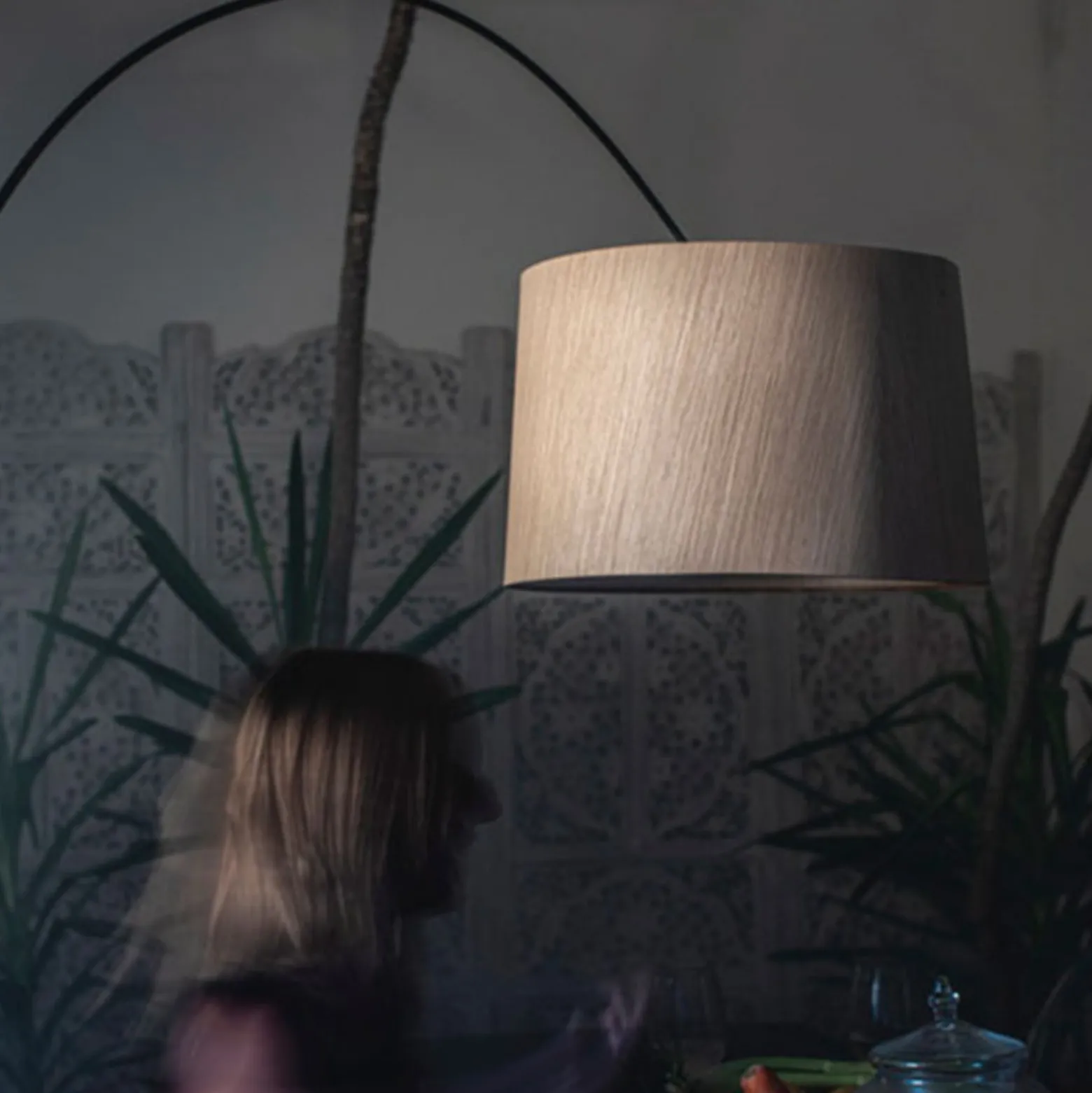Foscarini Twiggy Wood -LED-lattiavalo, musta