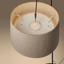 Foscarini Twiggy Wood MyLight -lattiavalo musta