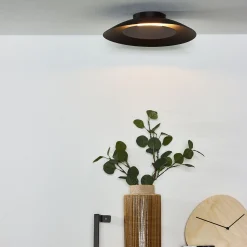 Foskal LED-kattovalaisin, musta, Ø 34,5 cm