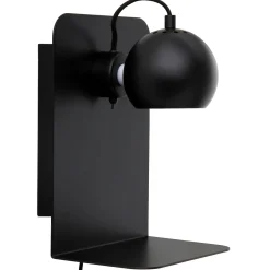 FRANDSEN Ball USB-seinävalaisin musta mattainen
