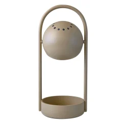 FRANDSEN LED-akkukäyttöinen pöytälamppu Ball Portable, hiekanharmaa, teräs