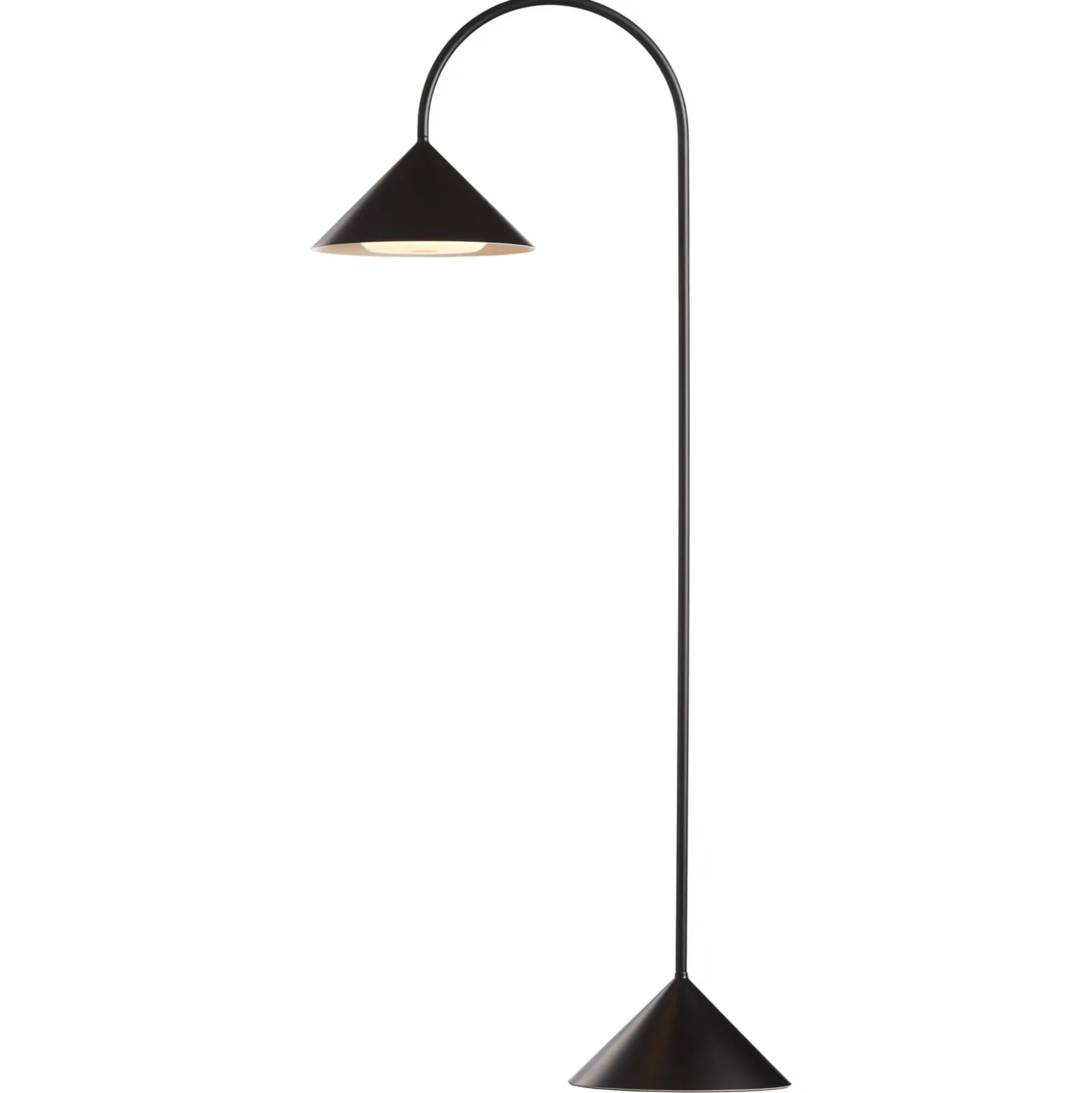 FRANDSEN LED-lattiavalo Grasp, musta, 72 cm, metalli