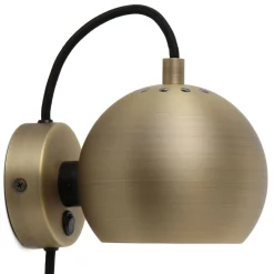 FRANDSEN seinävalaisin Ball Magnet, messinginvärinen antiikki