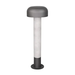 FRASER-pylväsvalaisin, betoninvärinen, korkeus 54 cm, metalli, IP54