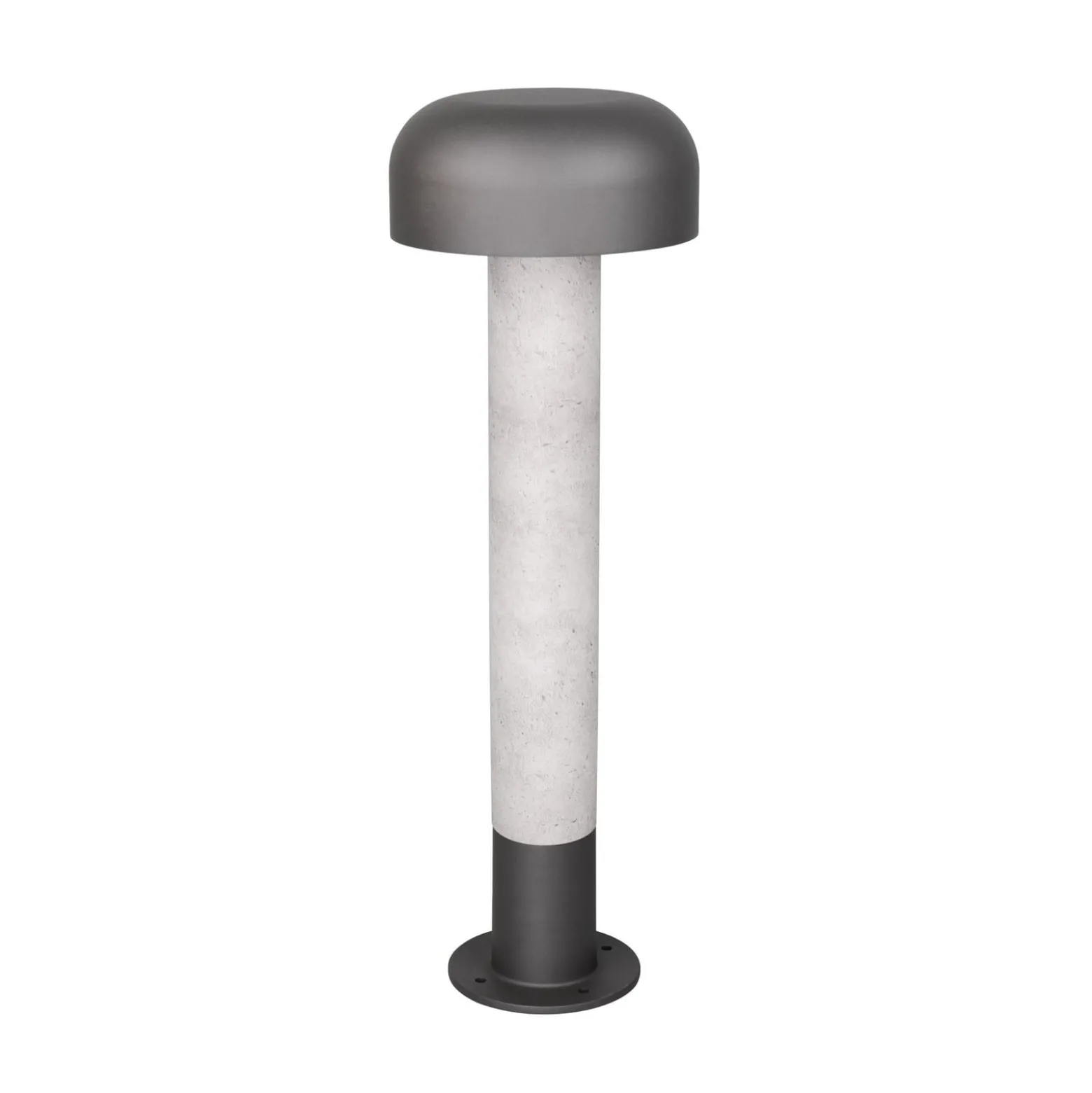 FRASER-pylväsvalaisin, betoninvärinen, korkeus 54 cm, metalli, IP54