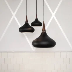 FRITZ HANSEN Orient P3 riippuvalaisin musta/ruusu Ø 50 cm
