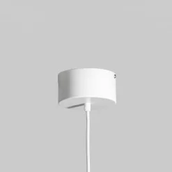 Funda-riippuvalaisin, valkoinen, Ø 30 cm, 1-lamppuinen, metalli/lasi