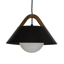 Funda-riippuvalo, musta, pituus 110 cm, 3-lamppuinen, metalli/lasi