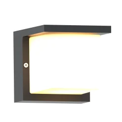 FYNN-C-LED-ulkoseinälamppu, antrasiitti, 12 cm, IP65, CCT-toiminto (päälle/pois)