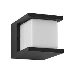 FYNN-U-ulkoseinälamppu, antrasiitti, 12 cm, IP65, CCT-valonlähteen kytkentä