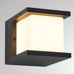 FYNN-U-ulkoseinälamppu, antrasiitti, 12 cm, IP65, CCT-valonlähteen kytkentä