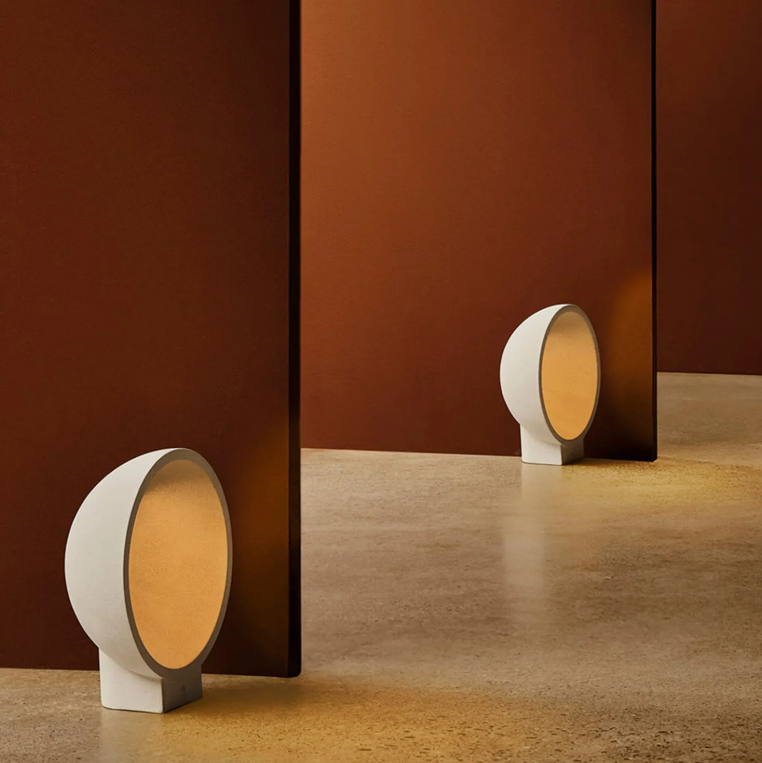 Gaia LED-sokkelivalaisin, harmaa, betoni, korkeus 38,8 cm