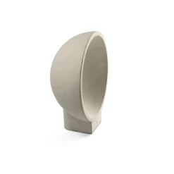 Gaia LED-sokkelivalaisin, harmaa, betoni, korkeus 38,8 cm